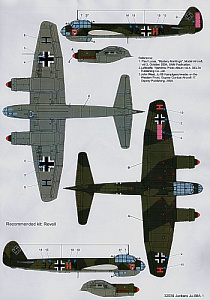 Decal 1/32 Junkers Ju-88A-1 (2) (6) (Techmod)