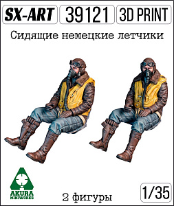 Addition (resin) 1/35 Sitting German pilots, WWII (2 figures) (SX-Art)