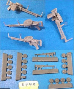 Additions (cast) 1/48 Lewis / Type 92 Japanese Machine Guns (Vector) 