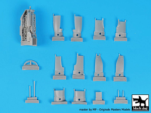 Additions (3D resin printing) 1/48 Lockheed P-38F/G Lightning engines x 2 (designed to be used with Tamiya kits) 