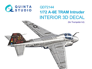 A-6E TRAM Intruder 3D-Printed & coloured Interior on decal paper (Trumpeter)