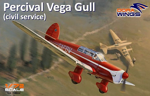 Model kit 1/72 Percival Vega Gull "civil registration" (Dora Wings)