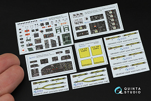 Boeing B-17F 3D-Printed & coloured Interior on decal paper (HK models, Eduard)