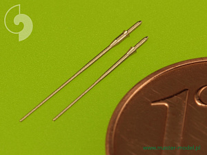 Aircraft detailing sets (brass) 1/72  Saab JAS-39 Gripen - Pitot Tubes & Angle Of Attack probes (designed to be used with Italeri kits) 