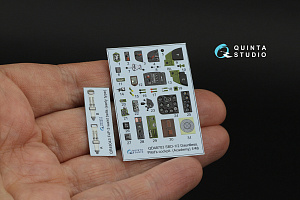 SBD-1/SBD-2 Dauntless Pilot's cockpit 3D-Printed & coloured Interior on decal paper (Accurate Miniatures/Academy/etc)