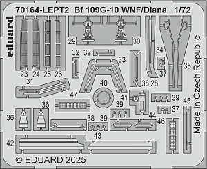 Model kit 1/72 Messerschmitt Bf-109G-10 WNF/Diana ProfiPACK edition (Eduard kits)