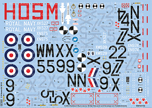 Decal 1/48 Blackburn Buccaneers S. Mk 2 Mk.2A Mk.2B (Kits-World)