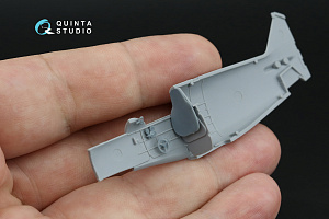 La-5 Detailing Set Pt.2. Cockpit parts: Pilot's seat and Armor plate, Control stick, Gunsight, Throttle quadrant and others (Zvezda)