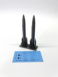 Additions (3D resin printing) 1/48 Rocket X-58ushke 2 pcs. Set (KepModels)