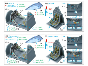 Westland Whirlwind 3D-Printed & coloured Interior on decal paper (Special Hobby)