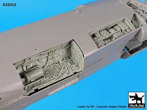 Additions (3D resin printing) 1/32 LTV A-7D/A-7E Corsair II radar + electronics+wheel bays (designed to be used with Trumpeter kits) 