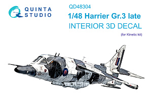 Harrier Gr.3 late 3D-Printed & coloured Interior on decal paper (Kinetic)