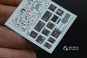 AH-64A forward avionics bays 3D-Printed & coloured Interior on decal paper (Trumpeter) (with 3D-printed resin parts)