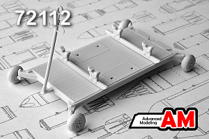 Additions (3D resin printing) 1/72 Cart crane with hydraulic hoist for suspension of bombs of up to 500 kg caliber