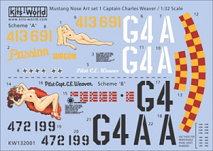 Decal 1/32 North-American P-51D Mustang (2) (Kits-World)