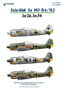 Decal 1/72 Fw-190 A4/А5 Jg 54-Jg 26 (Colibri Decals)