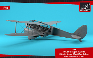 Model kit 1/48 de Havilland DH.89A Dragon Rapide Railway Air Services (Armory)