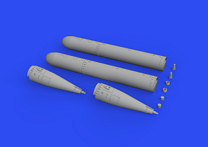 Additions (3D resin printing) 1/48 Lufttorpedo F5b as used on Heinkel He-111 and Junkers Ju-88 