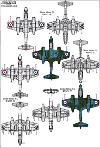 Decal 1/48 Gloster Meteor F.8 Collection Pt 2 (7) (Xtradecal)