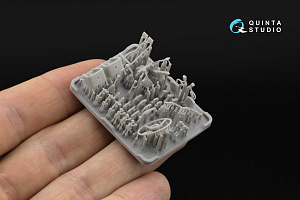 Toyota FJ43 Land Cruiser series 3D-Printed & coloured Interior on decal paper (AK Interactive) (with 3D-printed resin parts) 