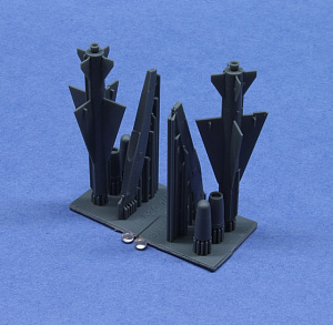 Additions (3D resin printing) 1/48 Rocket R530 2 pcs. set (KepModels)