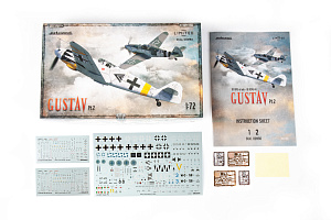 Model kit 1/72 Messerschmitt Bf-109G GUSTAV pt. 2 DUAL COMBO (Eduard kits)