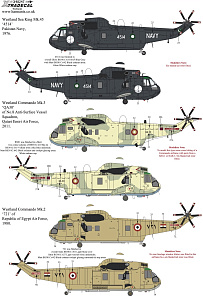 Decal 1/48 Westland Sea King Collection Pt5 (6) (Xtradecal)