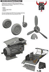 Additions (3D resin printing) 1/72 Messerschmitt Bf-109G-10 Mtt Regensburg 1/72 (designed to be used with Eduard kits)