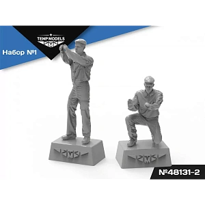 Figures (resin) 1/48 Russian Aerospace Forces Technicians. SET No. 1-2 (Temp Models)