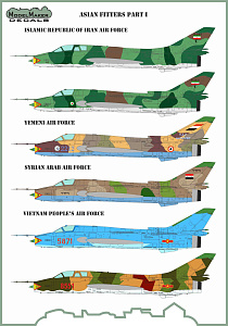 Decal 1/72 Asian Fitters Part I (Model Maker Decals)