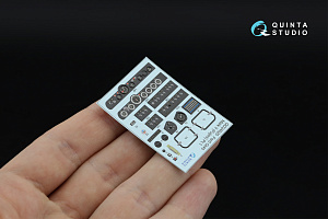 Ford GT40 Mark II 3D-Printed & coloured Interior on decal paper (Fujimi) (with 3D-printed resin parts)