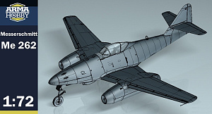 Model kit 1/72 Messerschmitt Me-262A-1a "White 3" (W.Nr. 500071) (Arma Hobby)