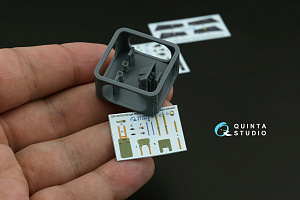 Mirage 2000D 3D-Printed & coloured Interior on decal paper (Dream Model) (with 3D-printed resin part)