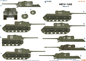 Decal 1/72 ISU-122 Part 2 (Colibri Decals)