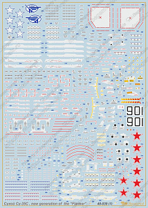 Decal 1/48 Sukhoi Su-35S new generation of the Flanker (Begemot)