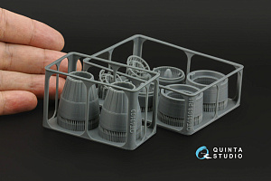 Su-30SM Exhaust Nozzles (Engines Running) (Zvezda)