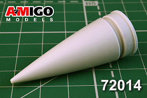 Additions (3D resin printing) 1/72 Radio-transparent fairing of MiG-31 (Amigo Models)