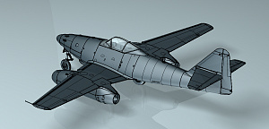 Model kit 1/72 Messerschmitt Me-262A-1a "White 3" (W.Nr. 500071) (Arma Hobby)
