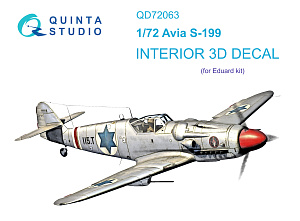 Avia S-199 3D-Printed & coloured Interior on decal paper (Eduard)