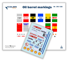 Decal 1/35 Oil barrel markings (Colibri Decals)