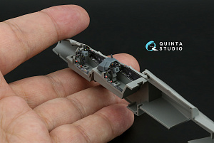 Mirage 2000D 3D-Printed & coloured Interior on decal paper (Dream Model) (with 3D-printed resin part)