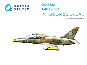 L-39C 3D-Printed & coloured Interior on decal paper (Special Hobby)