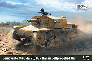 Model kit 1/72 Semovente M40 da 75/18 - Italian 75mm Self-propelled Gun (IBG Models)