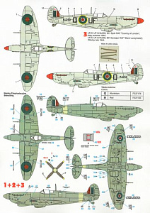 Decal 1/32 Supermarine Spitfire Mk.IX.(Techmod)