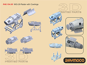 Additions (3D resin printing) 1/48 Collection of 4 sets for MiG-29 (Raymoco)