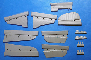Additions (cast) 1/48 TBD-1 Devastator Stabilizers and steering surfaces (GWH) (Vector) 