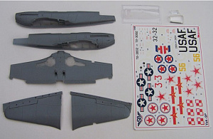 Model kit (3D resin printing) 1/48 Soviet Yak-9P fighter (Scale Bureau)