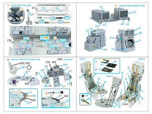 Tornado IDS Italian 3D-Printed & coloured Interior on decal paper (Italeri) (with 3D-printed resin parts)