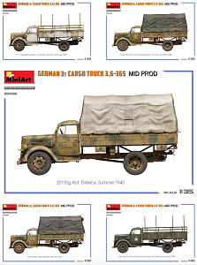 Model kit 1/35 GERMAN 3T CARGO TRUCK 3,6-36S (MiniArt)