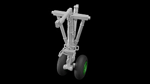 Additions (3D resin printing) 1/72 Ilyushin IL-18, Il-20, Il-22, Il-38 Landing gears with wheels (designed to be used with A-Model kits)